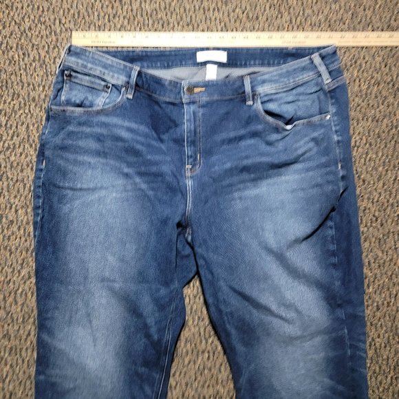 EUC Lane Bryant Hi-Rise Essential Stretch Straight Crop Size 24 - Picture 4 of 16